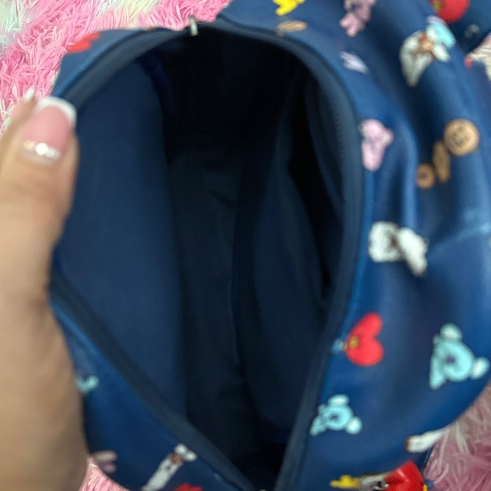 Bt21 Blue Patterned Women's Backpack - image 5